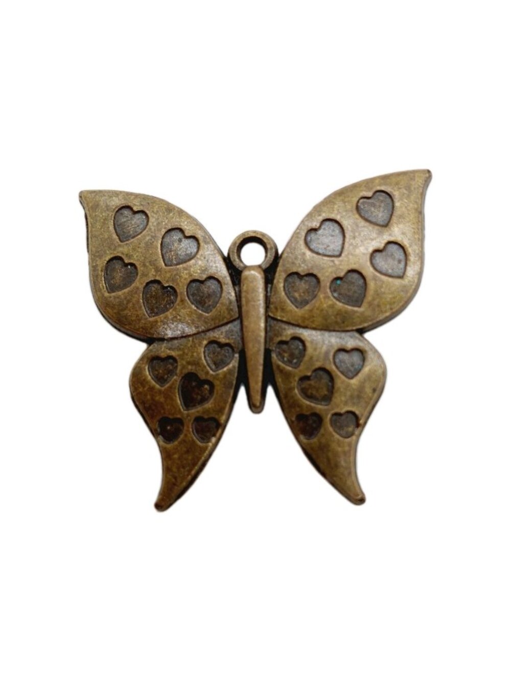 Butterfly Pendant Metal Heart Pattern